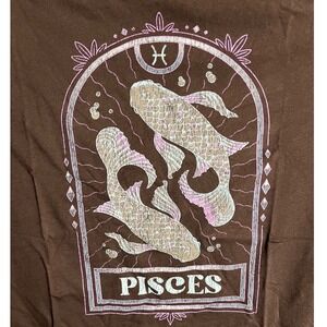 NWT Torrid Pisces Crew T-Shirt Deep Black 1X